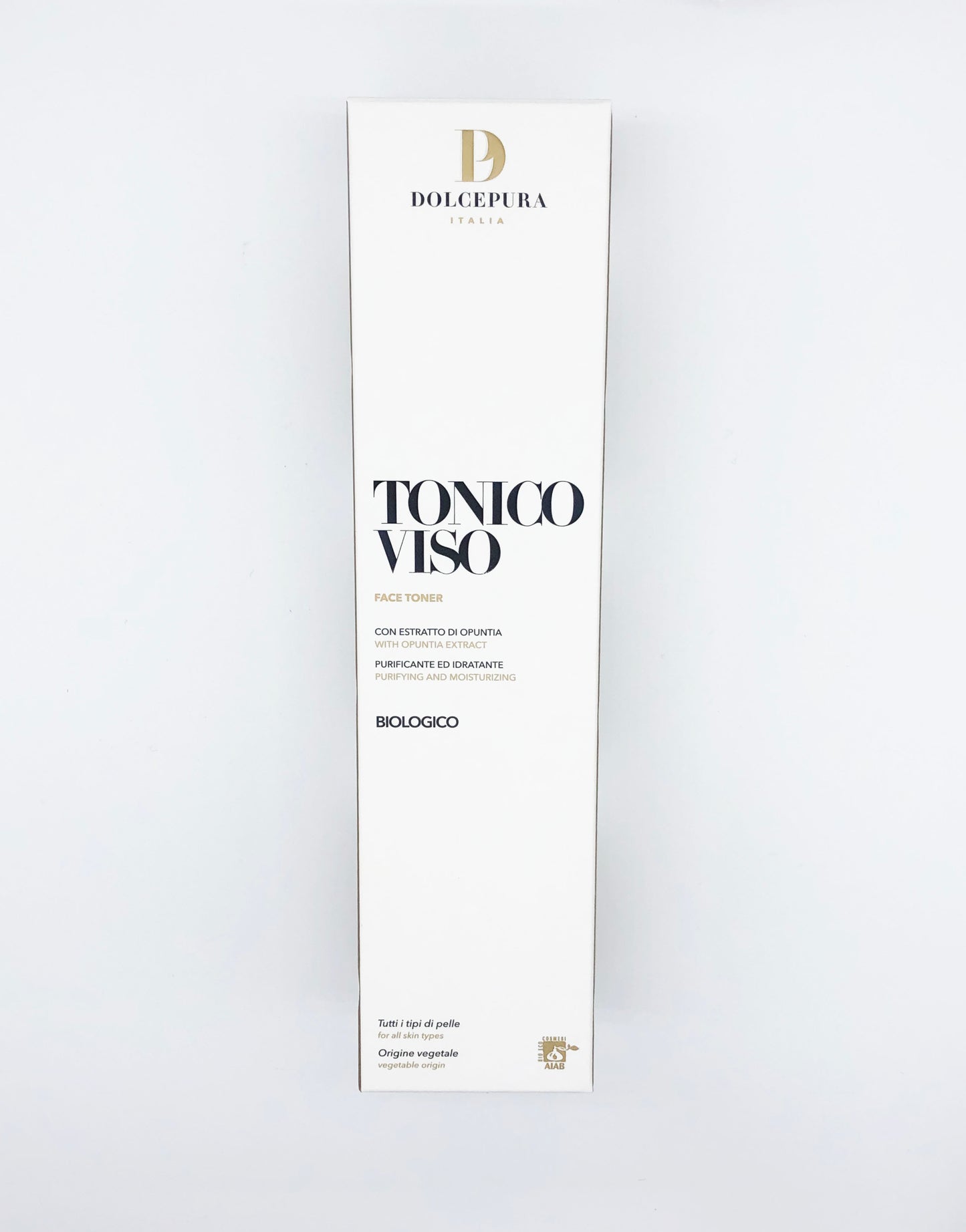 FACE care tonic "LUCE": cleansing and moisturizing with opuntia and lycopene extract. Organic and herbal. For all skin types
